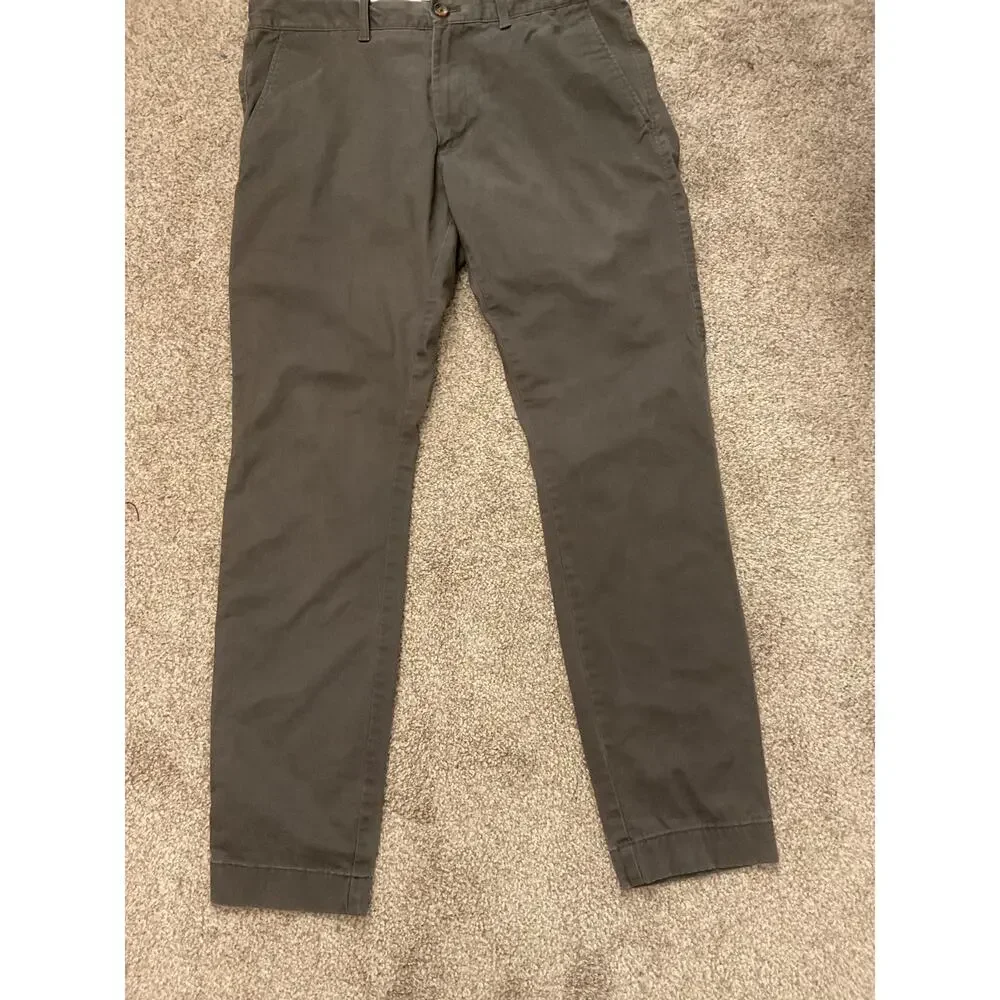 J.Crew Flex Skinny Chino Pants Men's Dark Gray Stretch Casual Office, 31x30